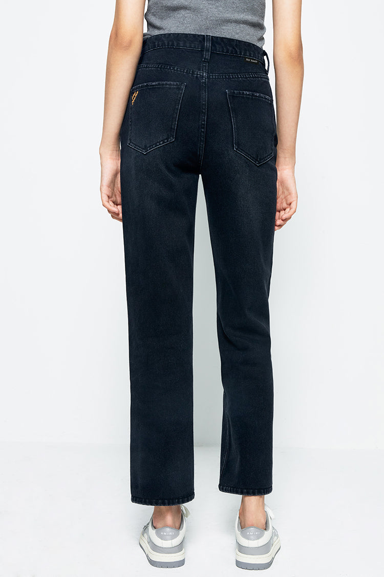 Manhattan High Rise Straight Ankle Jeans HJ160
