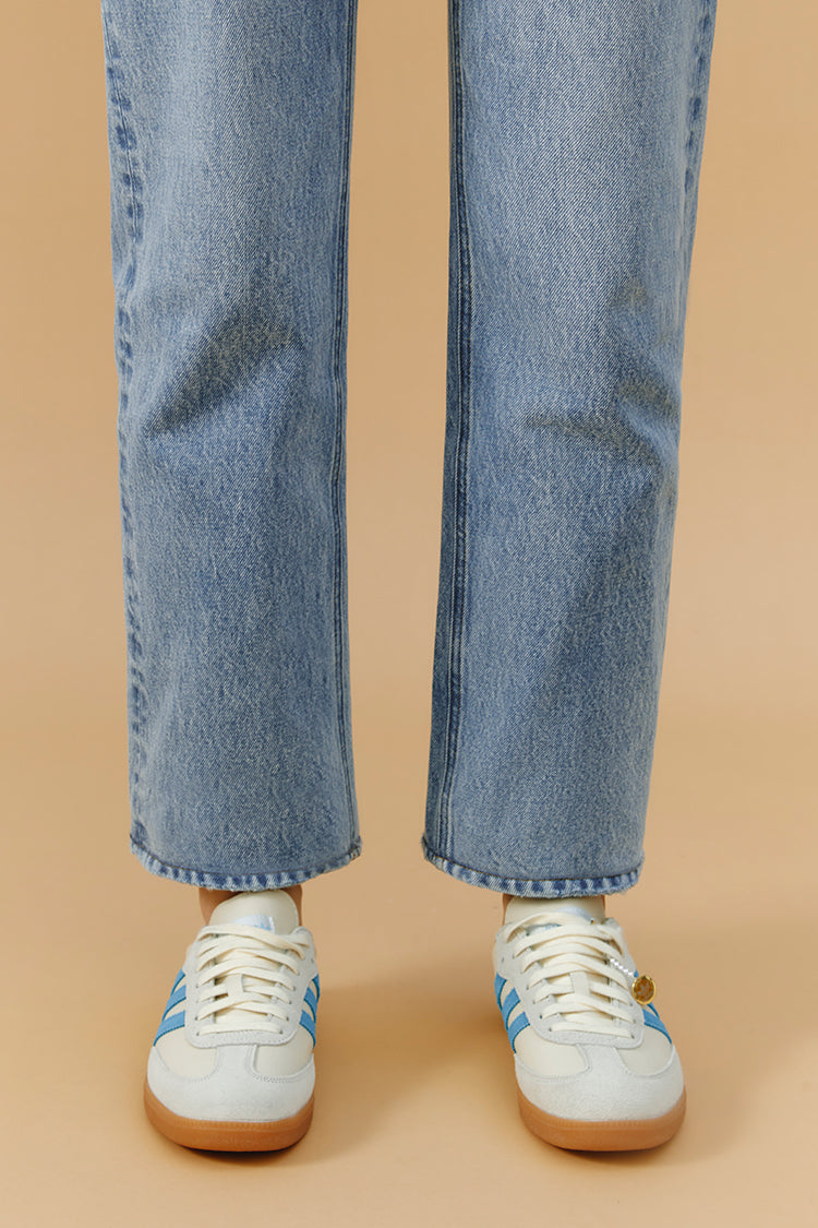 Manhattan High Rise Straight Ankle Jeans HJ160