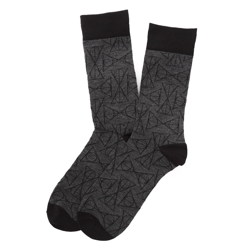 Harry Potter Deathly Hallows Black Men's Socks