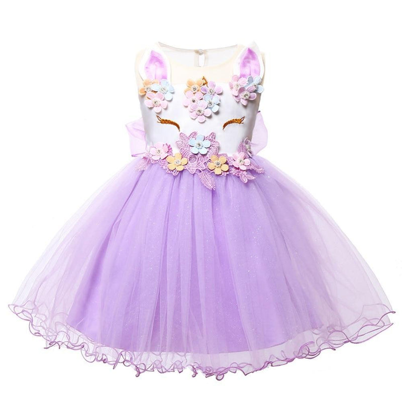 Unicorn Dress Costume Infant Party Dress For Baby Girls In elegant Style