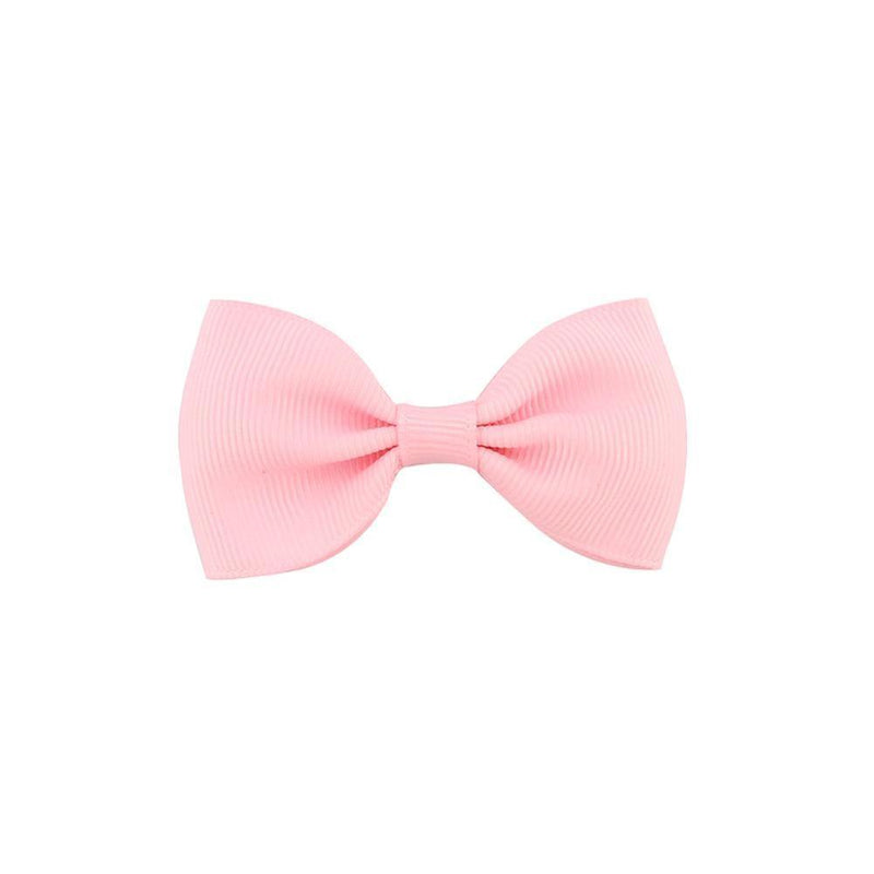 Colorful Mini Bow Tie Hair Clip Small Sweet Solid Ribbon Bow Safety Hair Clips Hairpins Baby Girl Hair Accessories