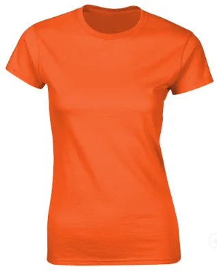 100% Cotton Women's T-Shirts Short Sleeves Solid Color