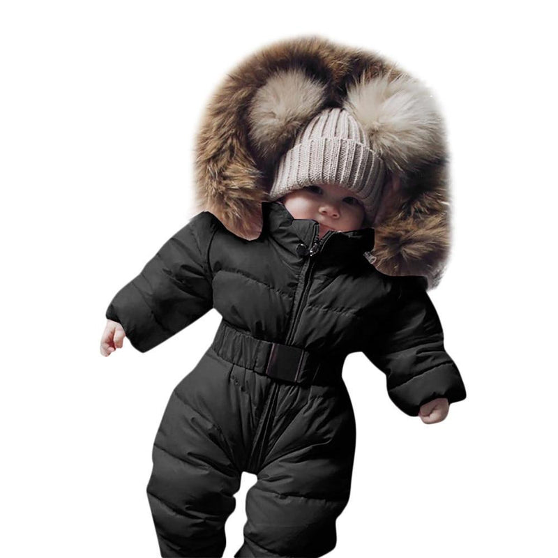Winter Clothes For Infant Baby Hooded Warm Thick Snowsuit Jumpsuit Romper for Boys and Girls  Style