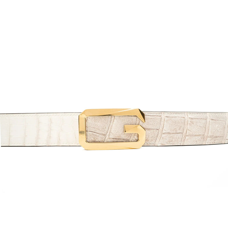 Handcrafted Alligator Leather Belts DVG09