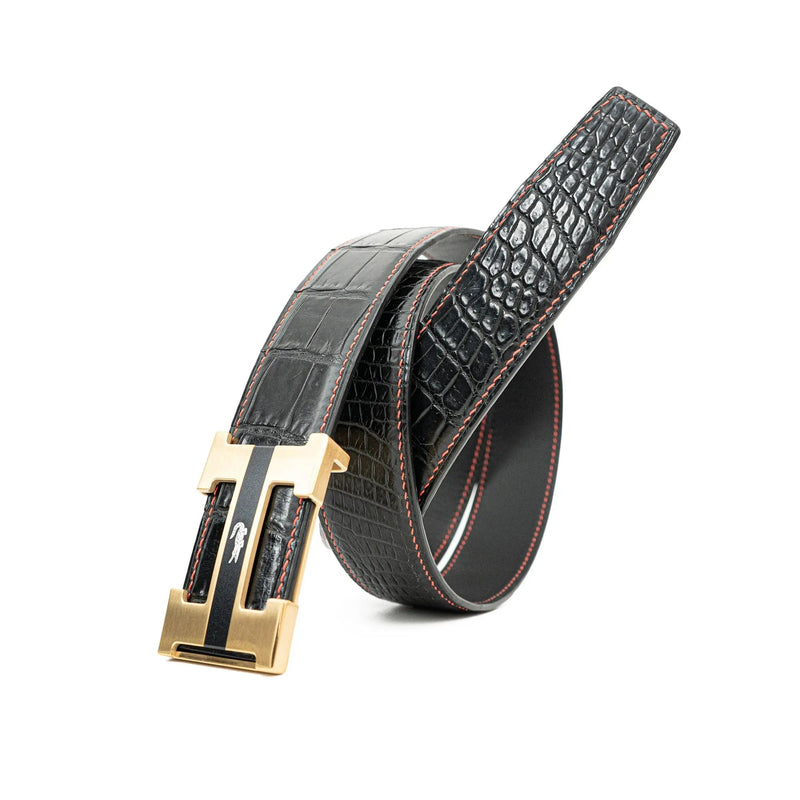 Handcrafted Alligator Leather Belts DVG116