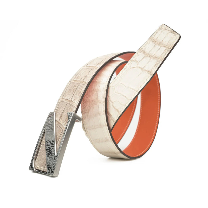 Handcrafted Alligator Leather Belts DVG140