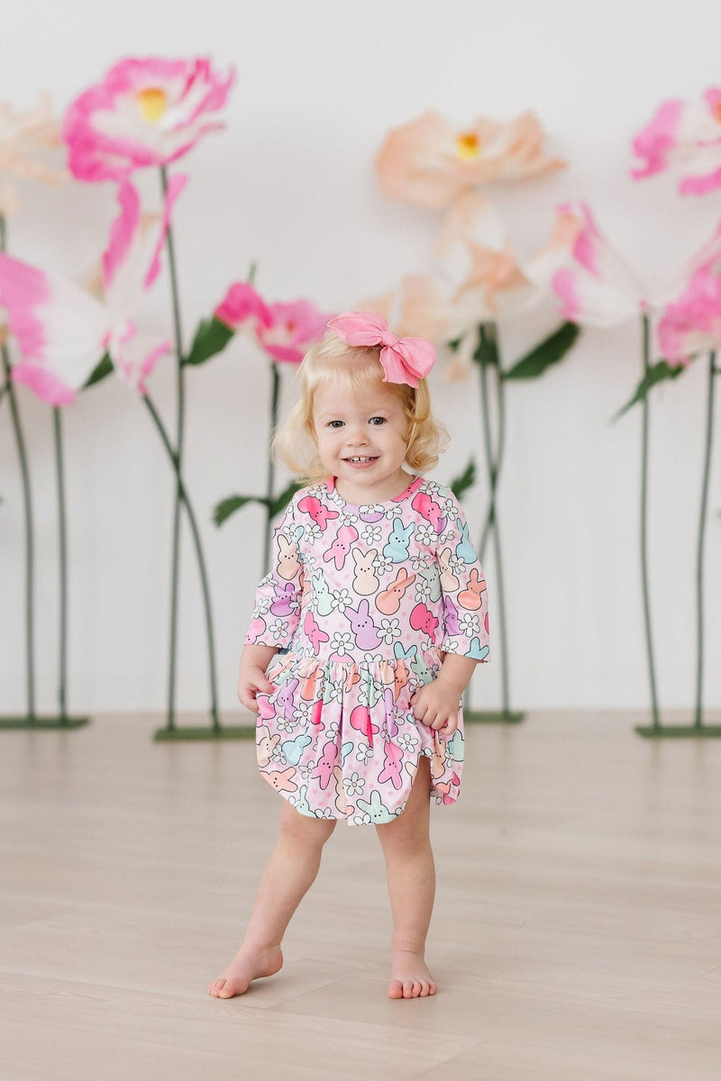 Hangin with My Peeps 3/4 Sleeve Twirl Bodysuit