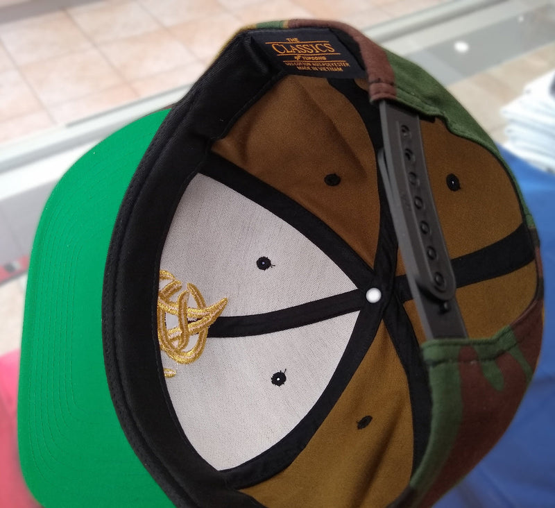 Aguilas Cibaeñas Embroidered SnapBack Camouflage Hat