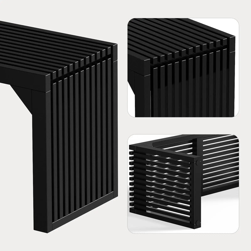 Hausvita 35" Solid Wood Pine Wooden Bench