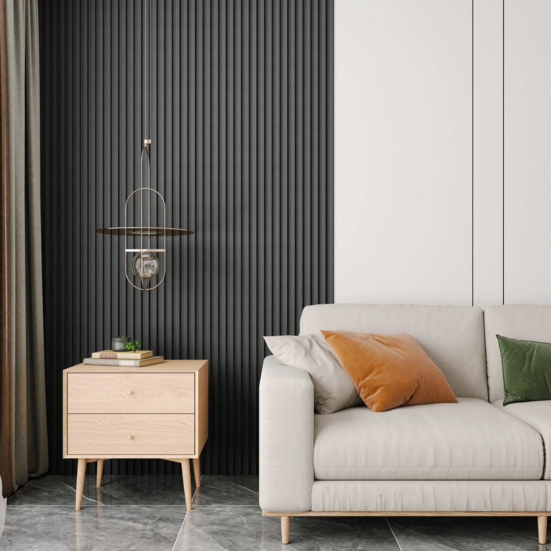 Hausvita 48 x 6 inch WPC Slat Wall Panel (16 Pack)