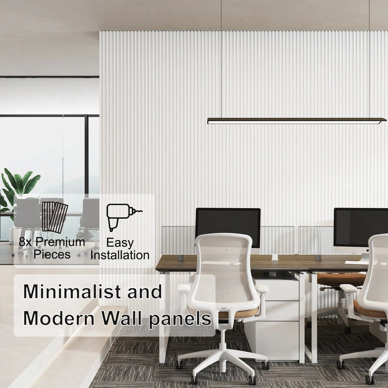 Hausvita 48 x 6 inch WPC Slat Wall Panel (16 Pack)