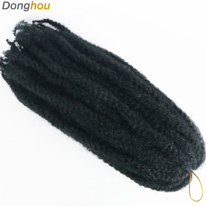 18" Marley Hair for Braids | Afro Kinky Ombre Braiding Hair | Kanekalon Extensions | 30 Strands/Pack