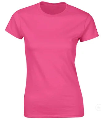100% Cotton Women's T-Shirts Short Sleeves Solid Color