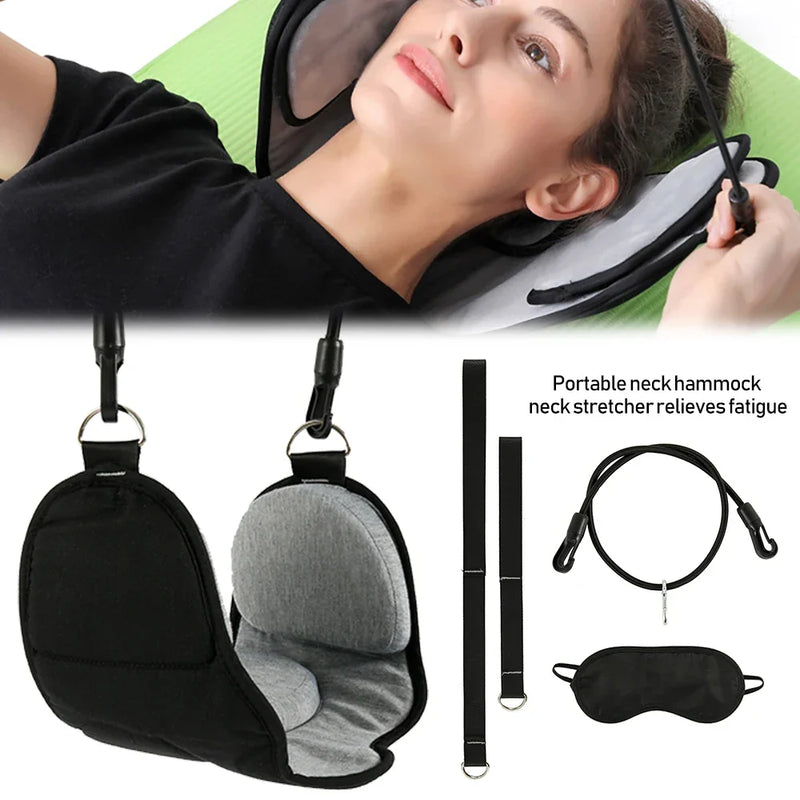 Portable Neck Hammock Set | Memory Foam Pillow + Mask