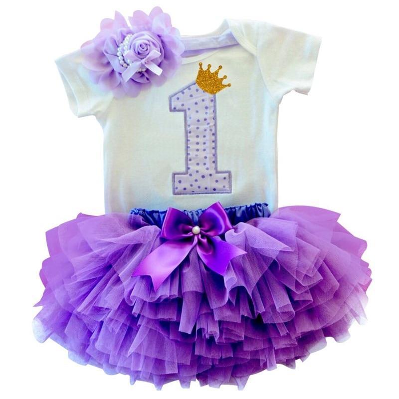 Unicorn Party Dresses For 1 Year Baby Girl Birthday Outfits FOr 1st Birthday Party