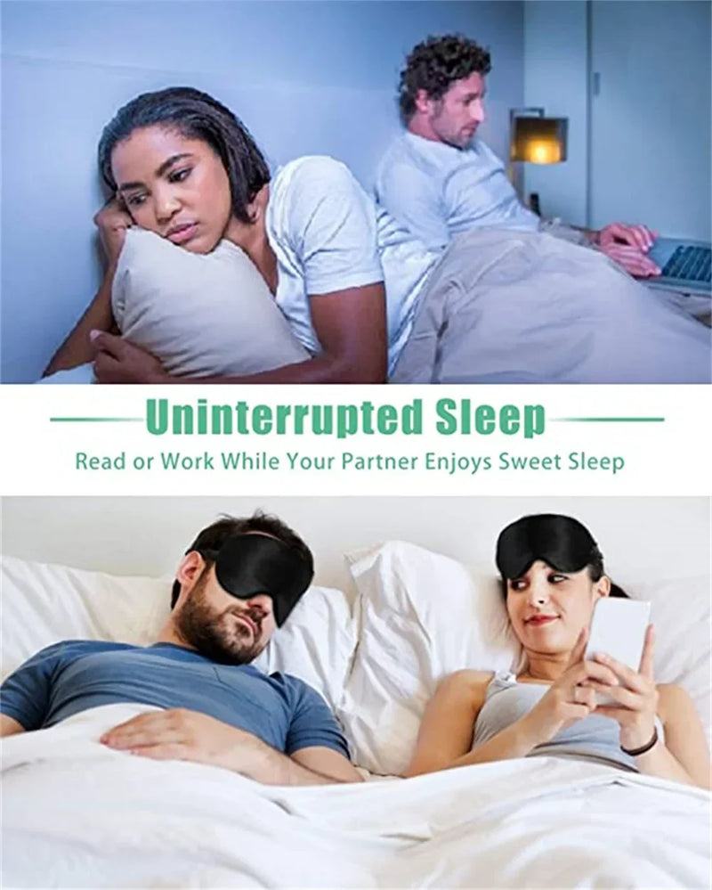 Silk Cotton Padded Eye Mask | Full Cover Light Block