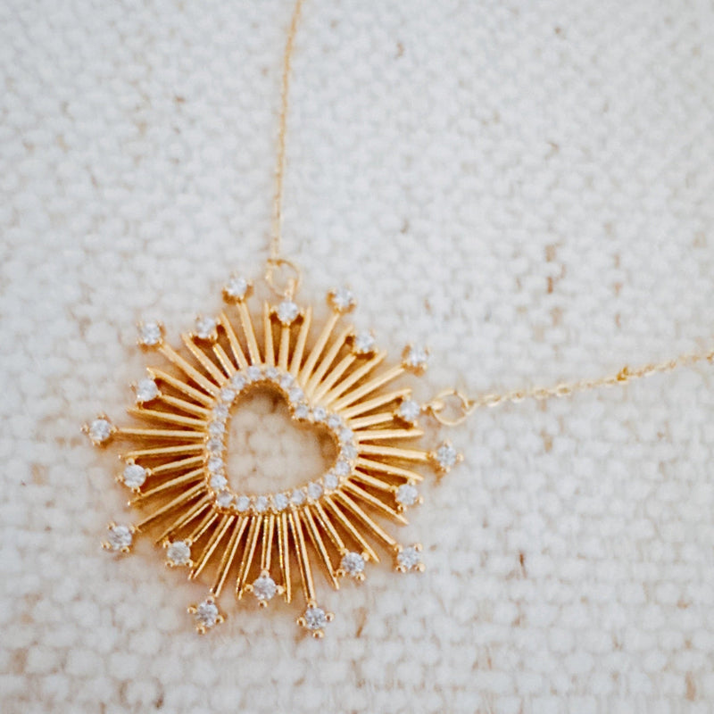 Heart Of Shine Fine Work Necklace