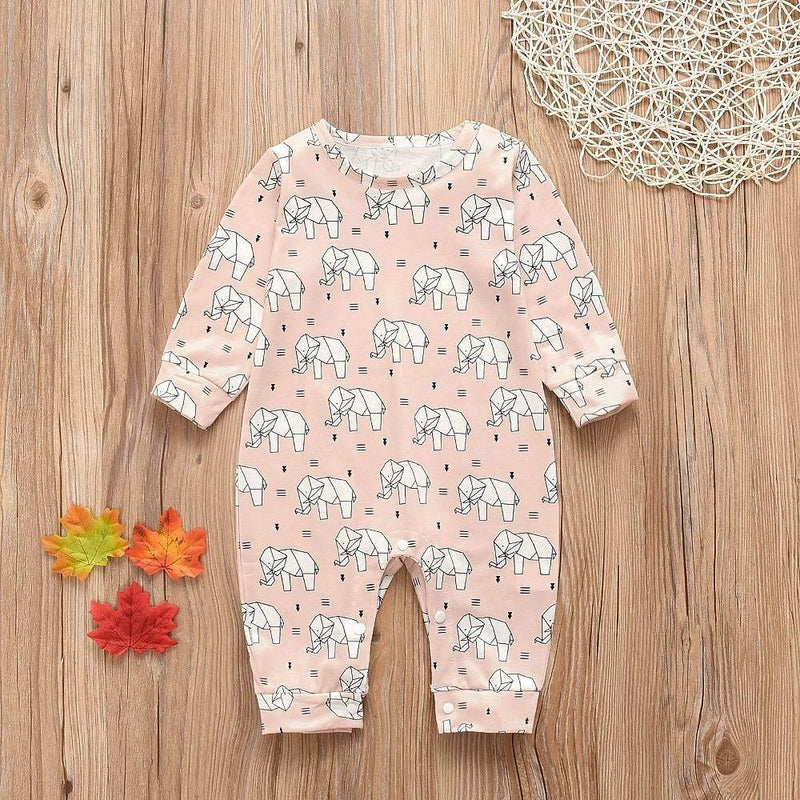 Baby Clothes Boys Girls Romper Floral Dinosaur Car Printed Long Sleeve Cotton Romper Kids Jumpsuit Playsuit For Kids