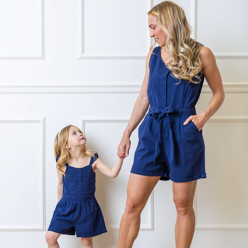 Flutter Button Front Romper
