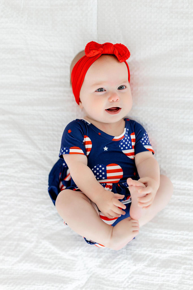 SALE I Heart the USA S/S Twirl Bodysuit