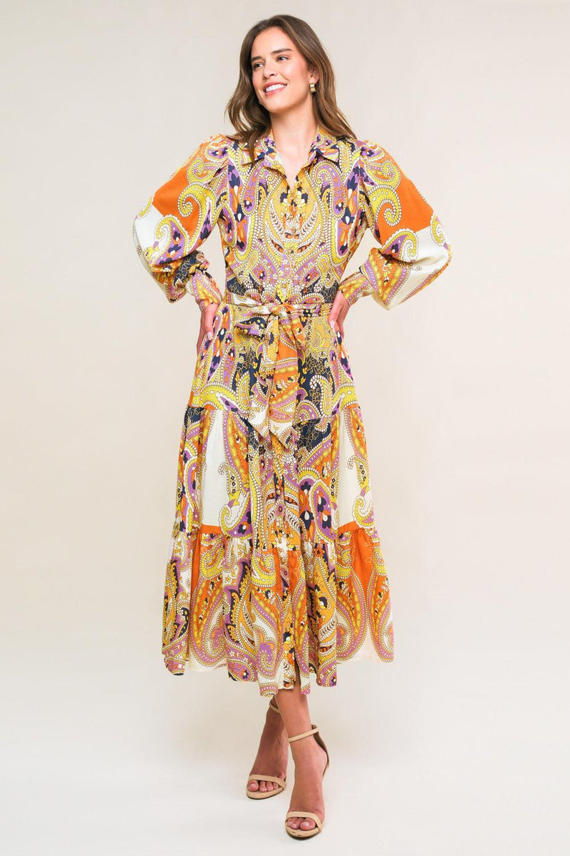 AESTHETIC POSE WOVEN MIDI DRESS