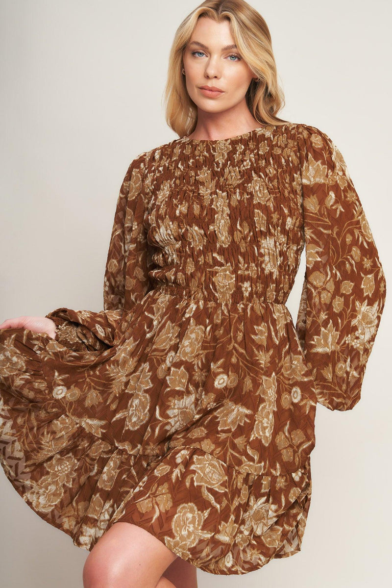 SWEET REMINISCENCE WOVEN MINI DRESS