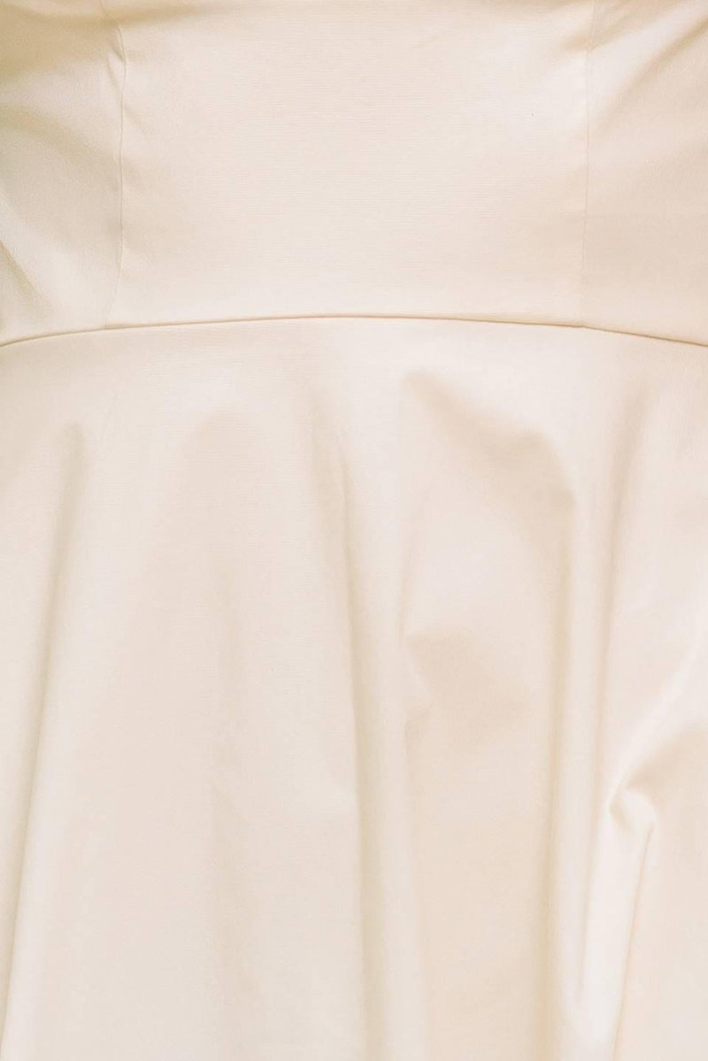 OCEAN SHEEN TENDER CREAM WOVEN MIDI DRESS