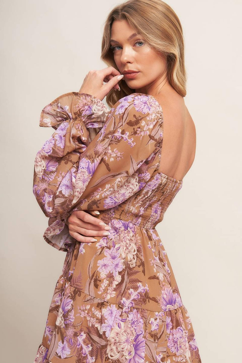 WESTERN GARDEN GIRL WOVEN MINI DRESS