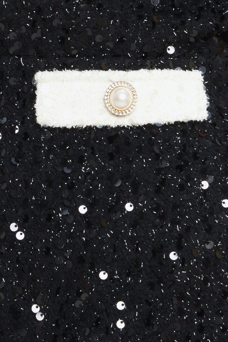 MIDNIGHT GLAM SEQUIN MINI DRESS