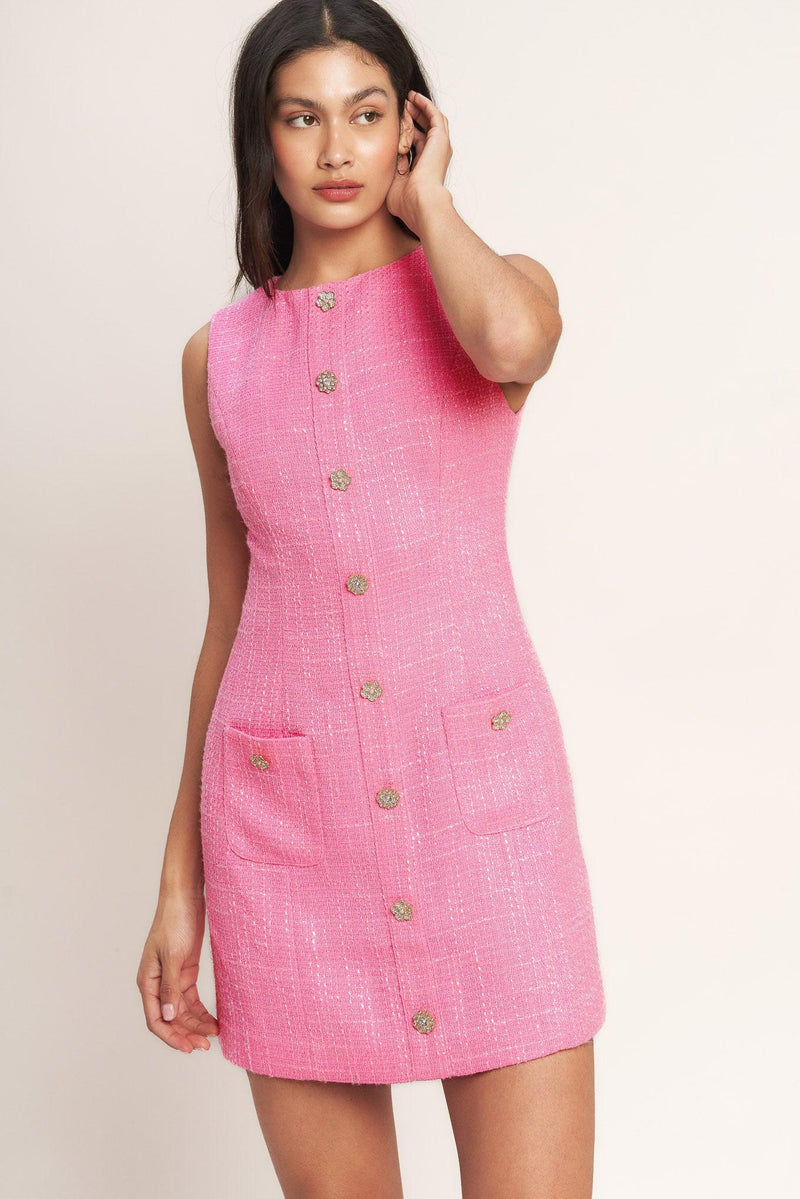 MAIN CHARACTER MOMENT TWEED MINI DRESS