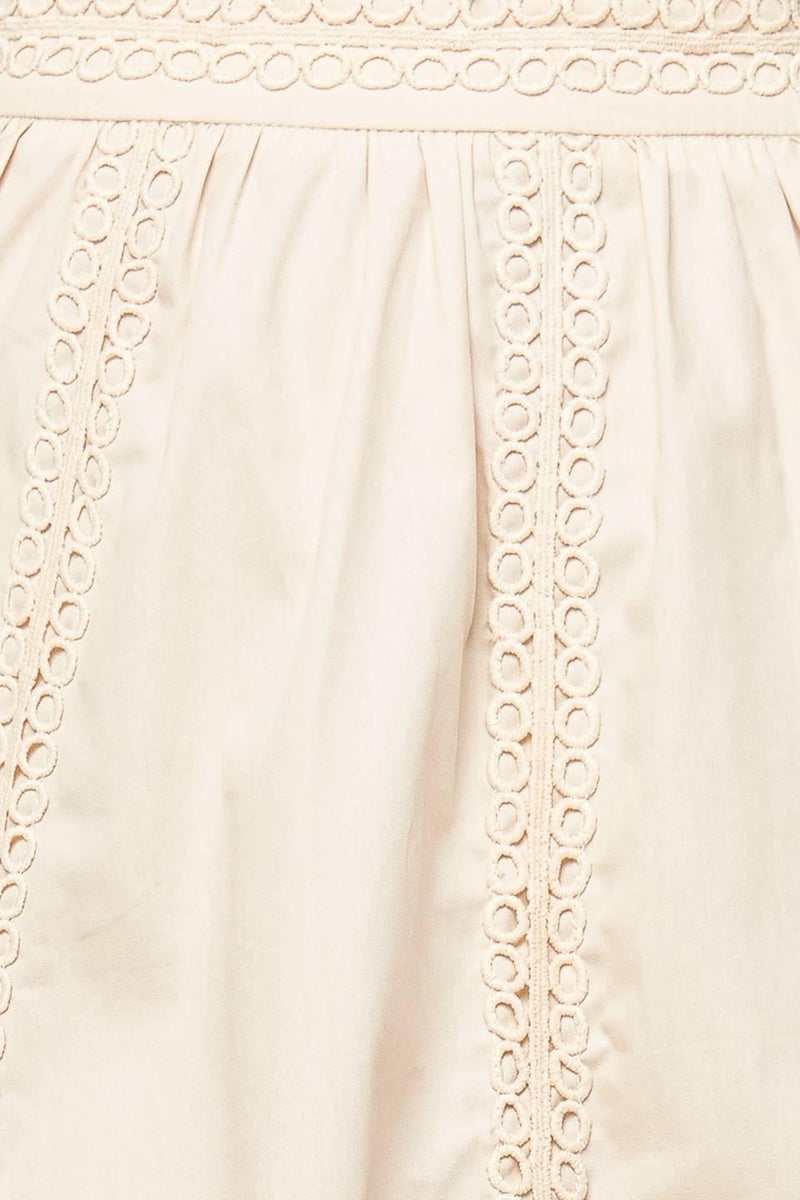 LAYTON CREAM WOVEN MIDI SKIRT