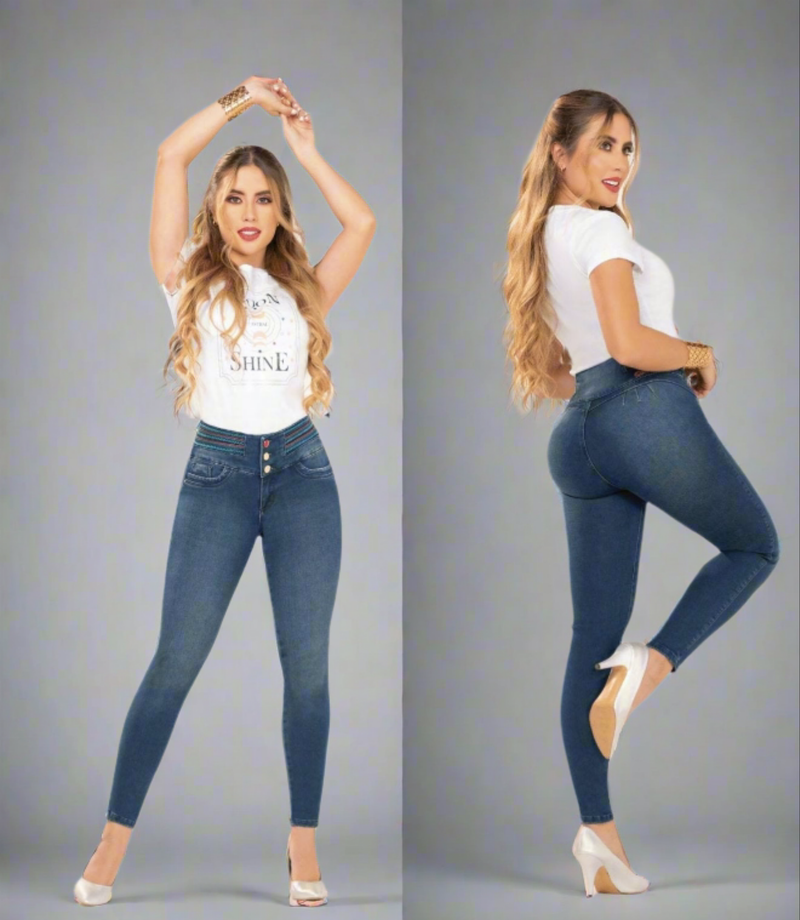 W-115 100%  Authentic Colombian Push Up Jeans