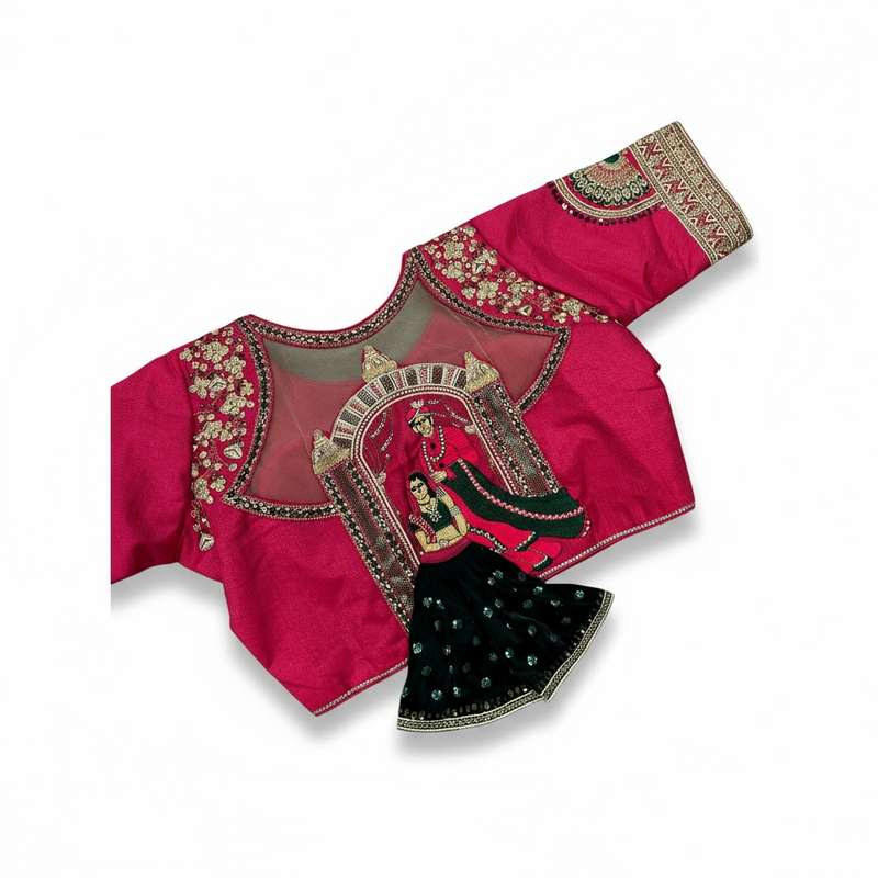 Front hook blouse