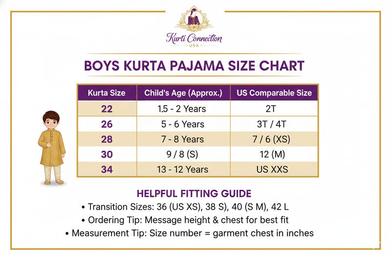 Silk kurta pajama for boys