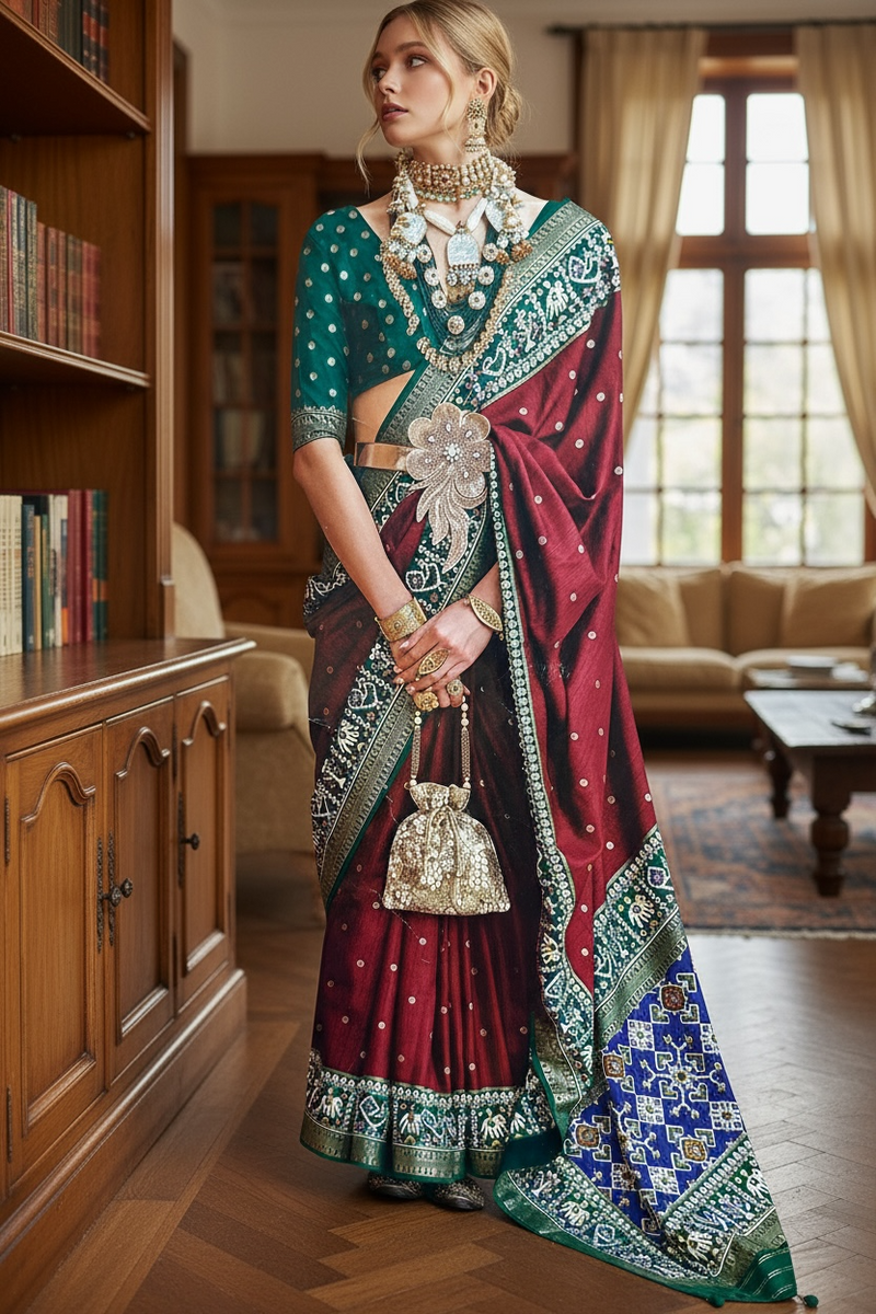 Patola print saree