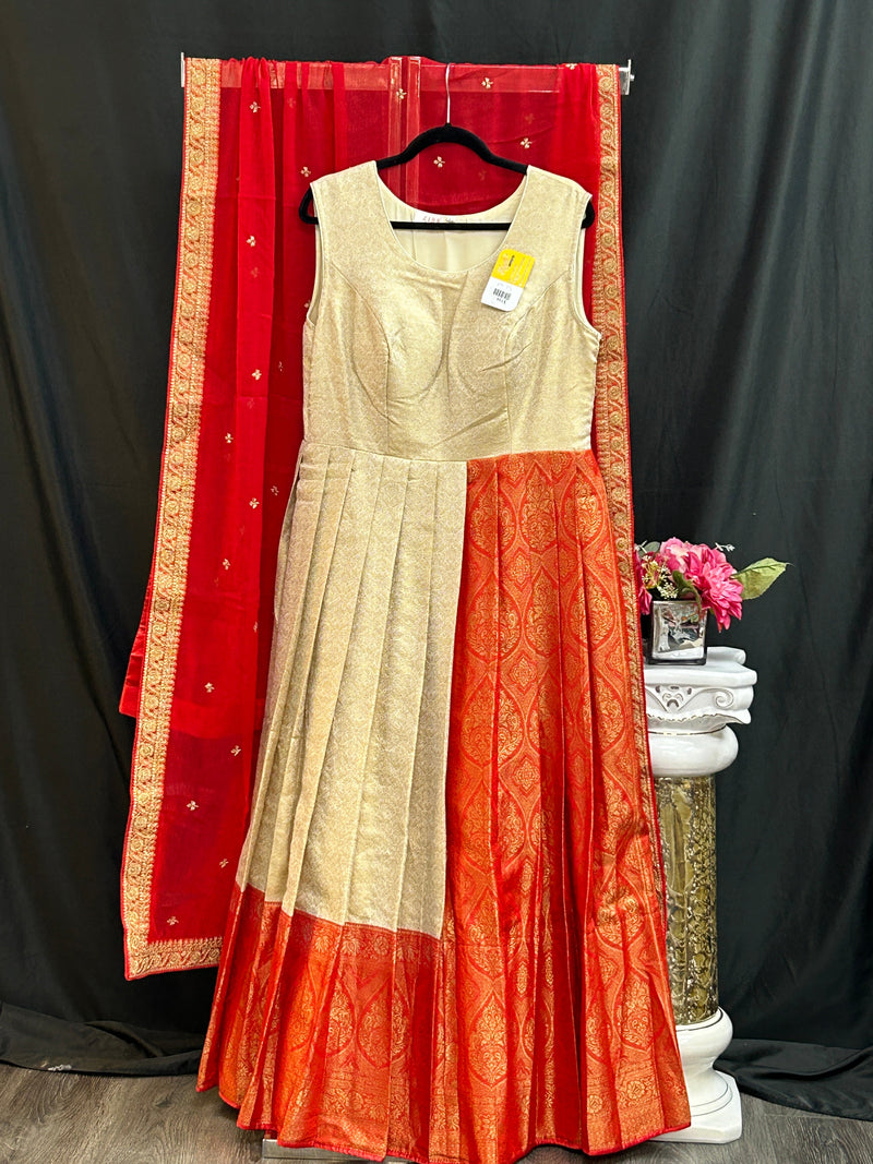 Kanjeevaram silk heavy long gown
