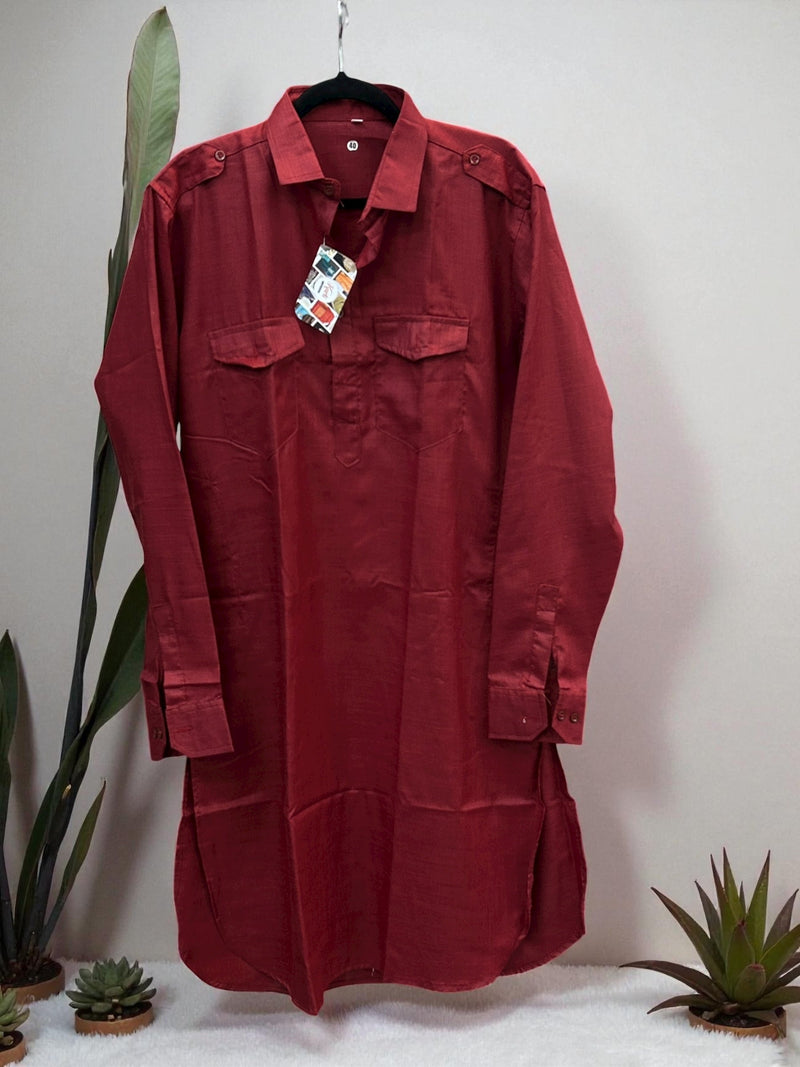 Cotton Kurta : collar pattern