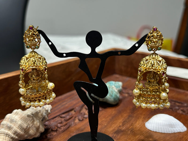 Temple jewelry/ Lakshmi earrings