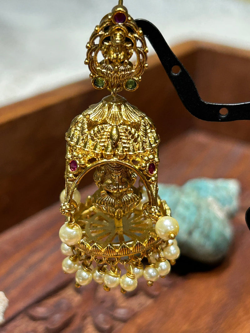 Temple jewelry/ Lakshmi earrings