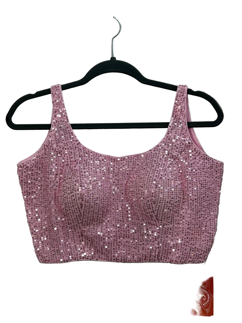 Light pink sequin blouse