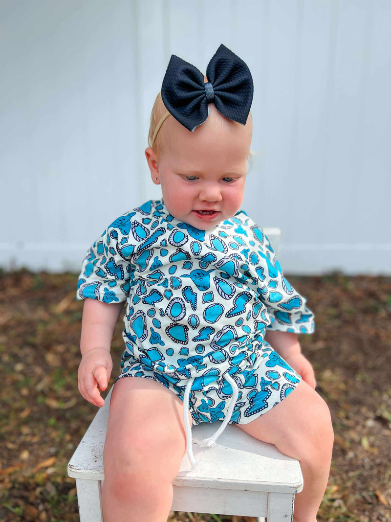 Western turquoise lounge set