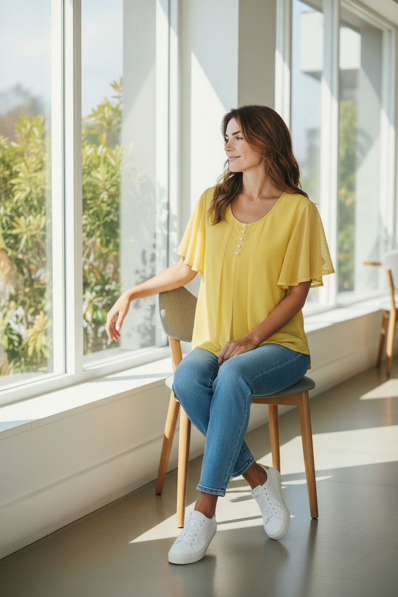 Chiffon top : clearance