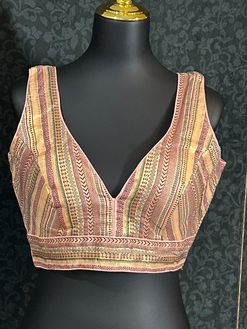 Silk blouse : brocade silk blouse