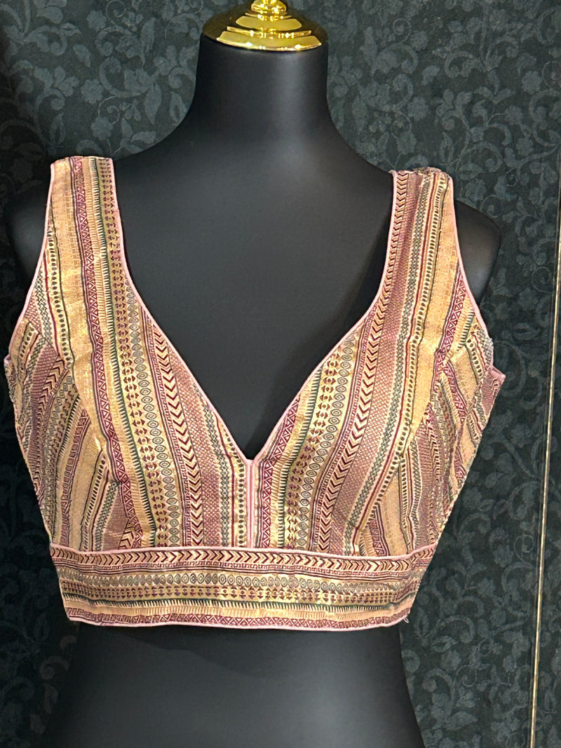 Silk blouse : brocade silk blouse