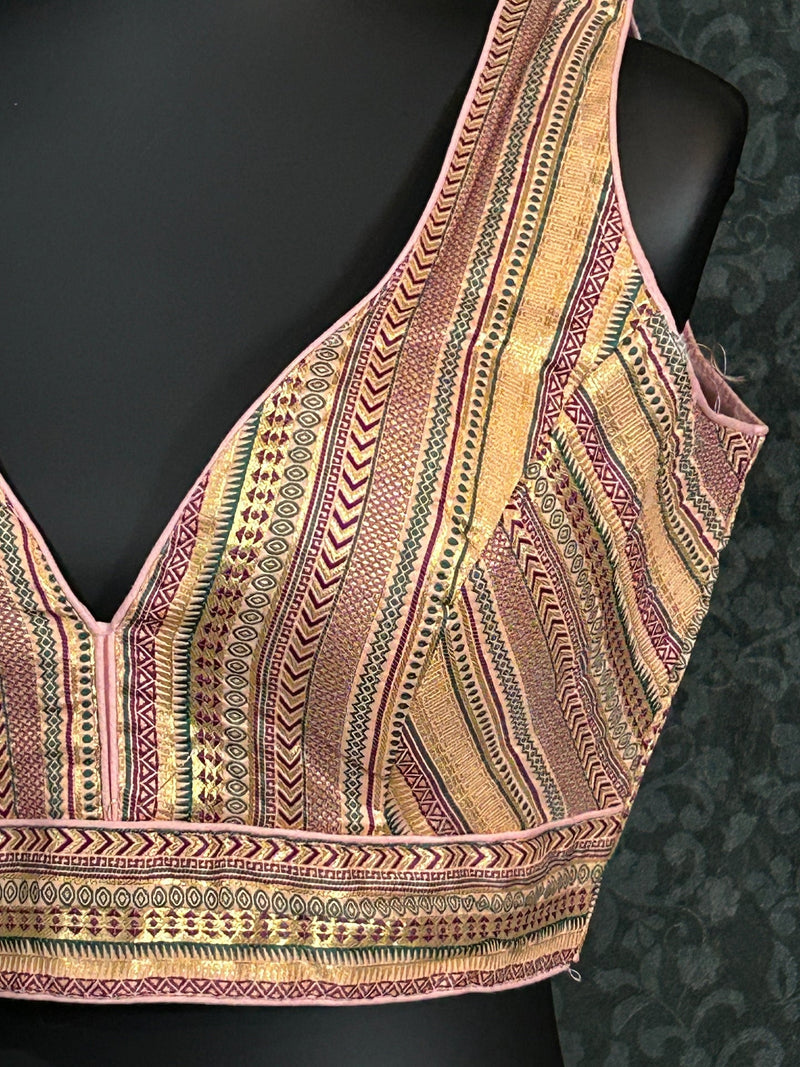 Silk blouse : brocade silk blouse