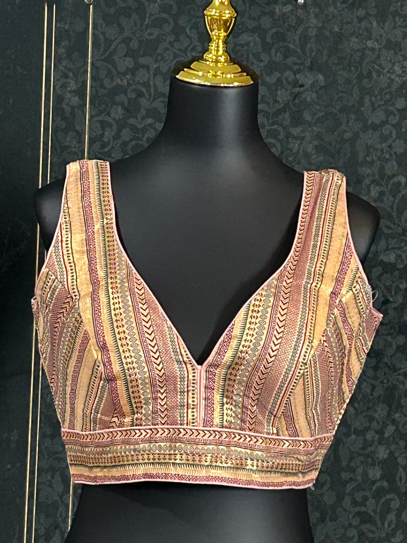 Silk blouse : brocade silk blouse