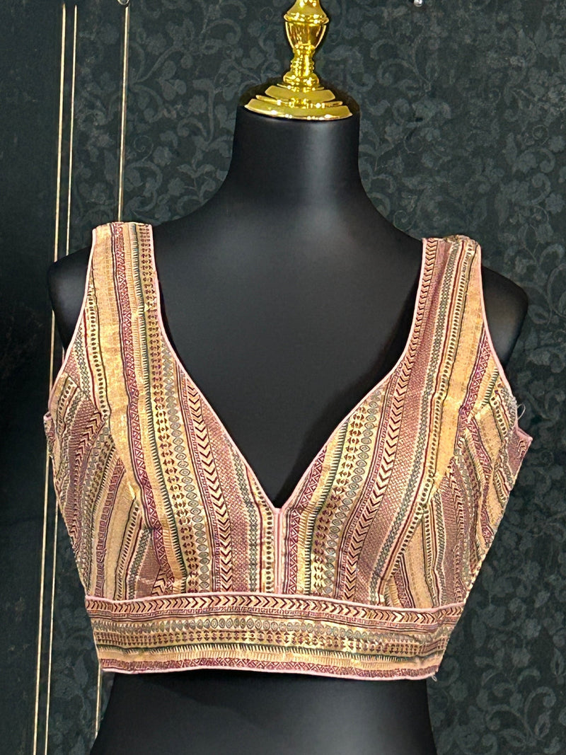 Silk blouse : brocade silk blouse