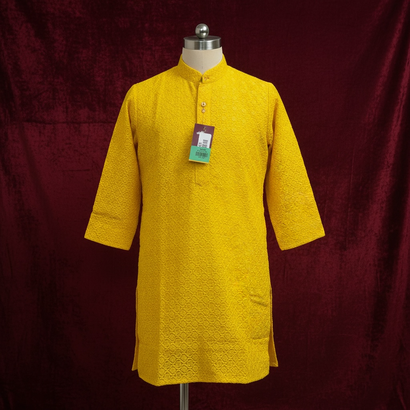 Yellow : Kids kurta pajama set