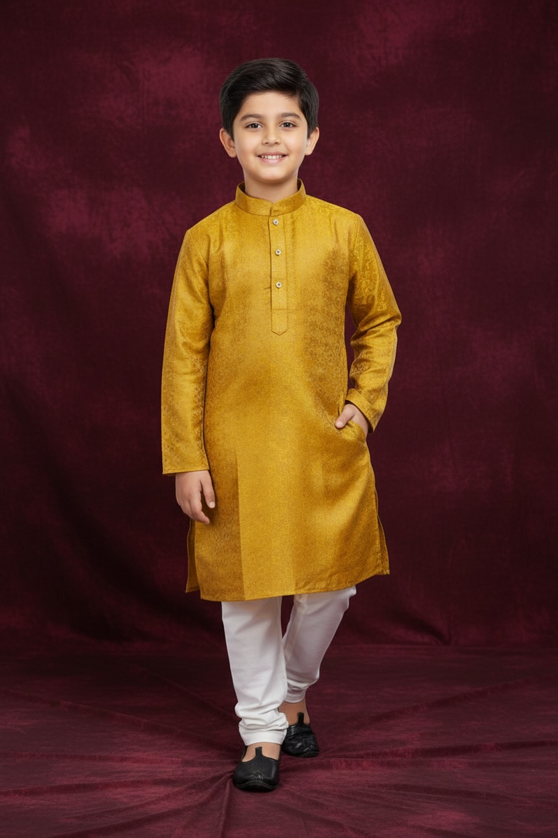 Silk kurta pant set