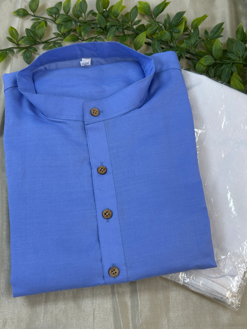 Light purple cotton kurta pajama
